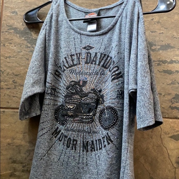 Harley-Davidson off the shoulder shirt - Picture 2 of 2